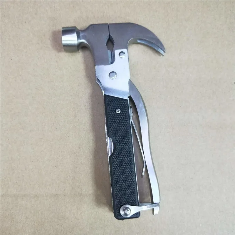 Multifunctional claw hammer rescue multi-purpose hammer with tote bag outdoor survival kit car safety claw hammer