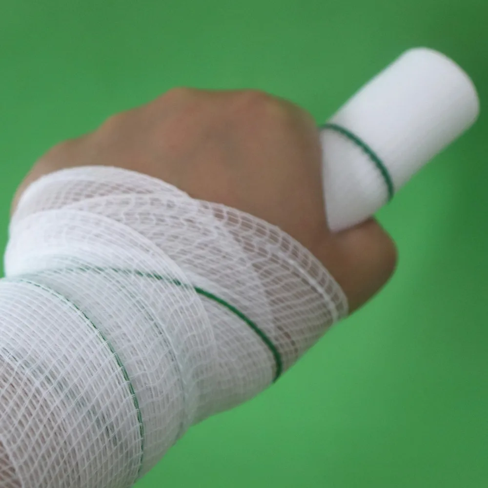 
Custom camo design finger elastic padding self sticky military cohesive bandages for thumb finger head armor wraps fractures 