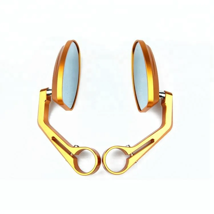 CNC Aluminum Convex motorcycle Bar End Rear View Mirror India