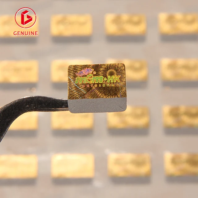 Watermark certificate visa card transformers silver scratch off hologram sticker