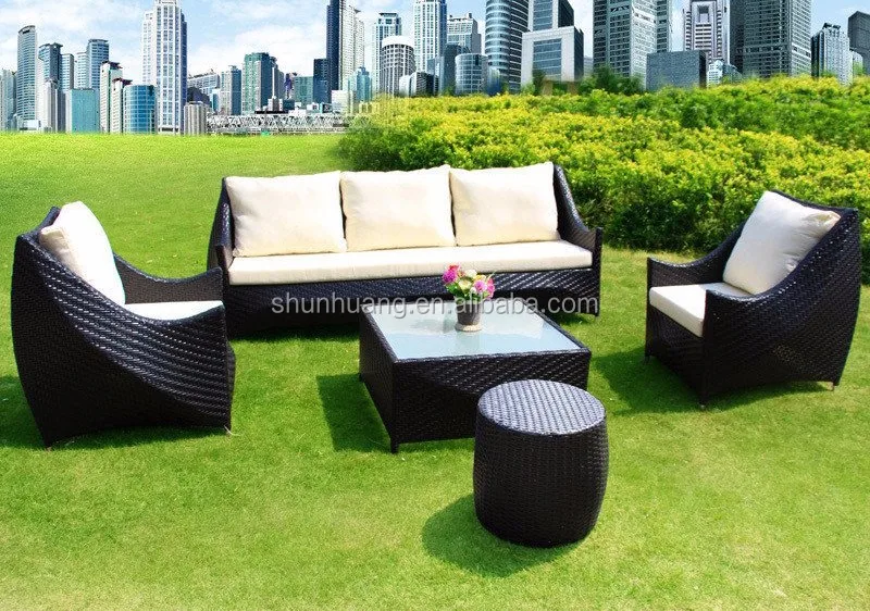 leisure rattan sofa sets garden wicker furniture