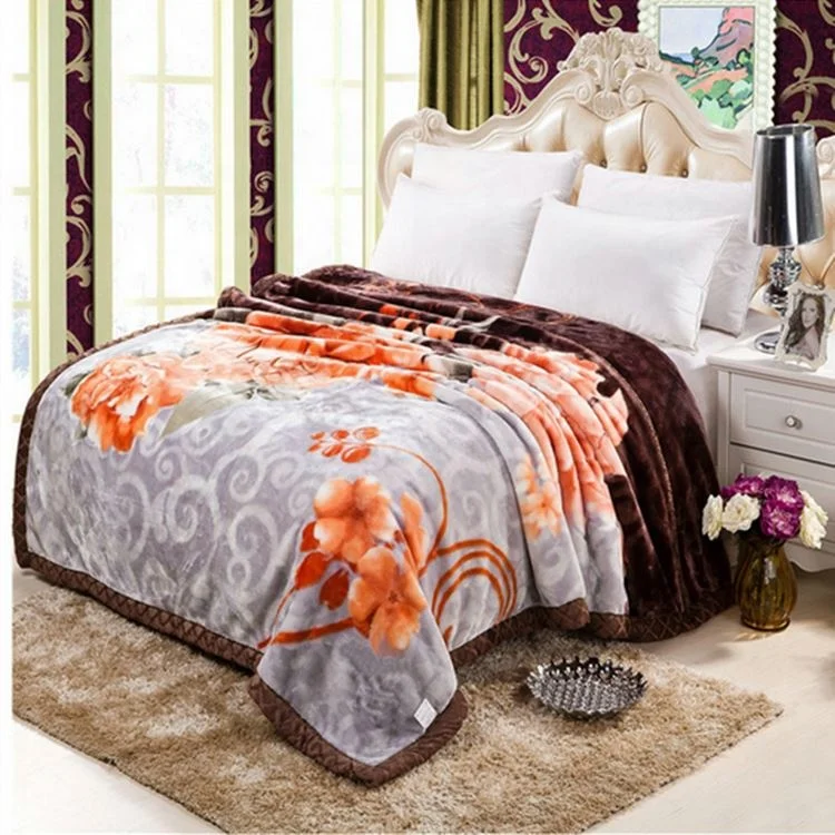 
hq635 100% Wool 100%Cashmere Brushed white Blanket 2019 High quality acrylic blanket/acrylic mink blanket/ china blanket 