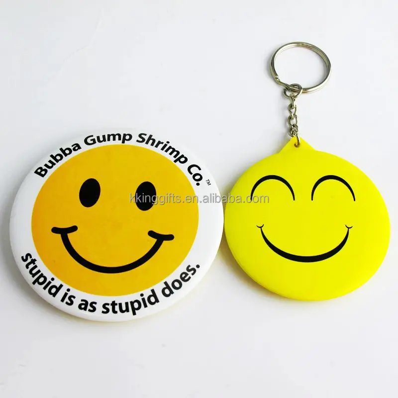 Anime heart shaped smile face princess hand mirror pocket with stand