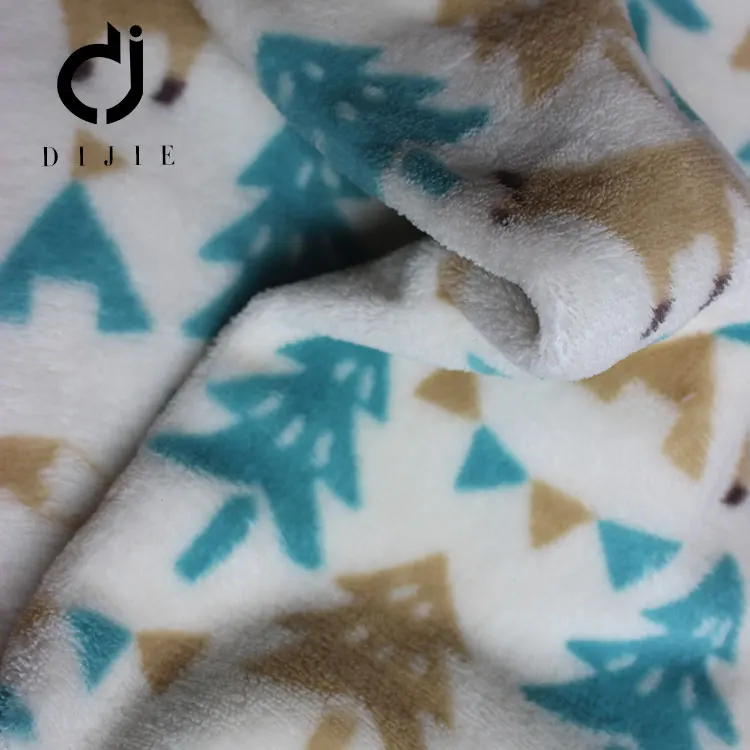 Оптовая продажа 100% полиэстер Подгонянная напечатанная двухсторонняя фланелевая ткань