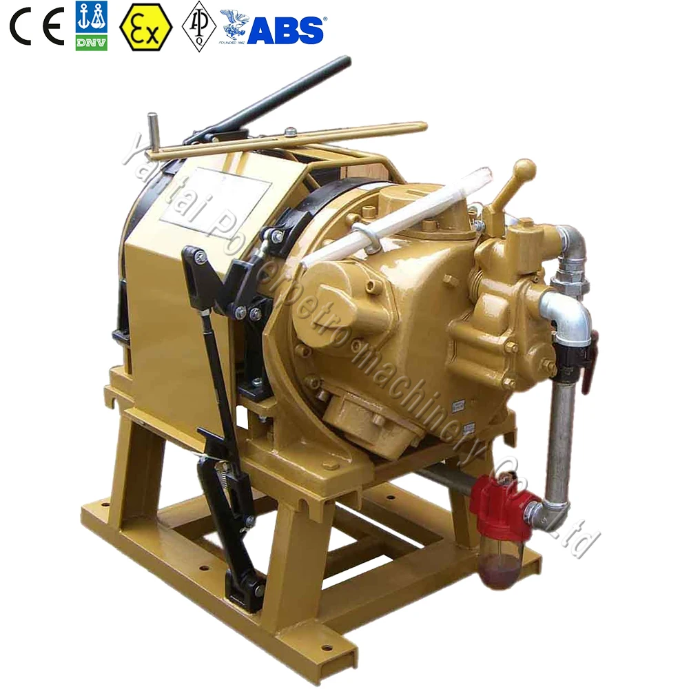 Remote Controlled 5 ton Air Driven Winch Cable Pulling Air Winch for Underground Mines