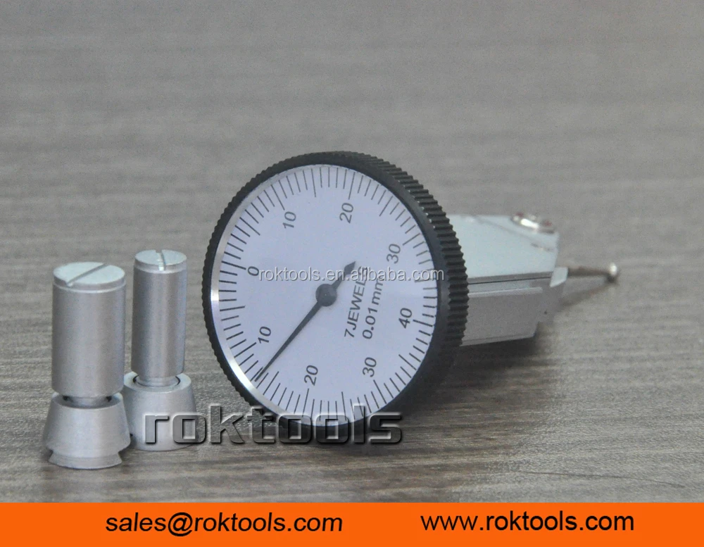 ROKTOOLS 38 mm Bezel with Extra Long Contact Point DTI Gauge 29mm Dial Test Indicator
