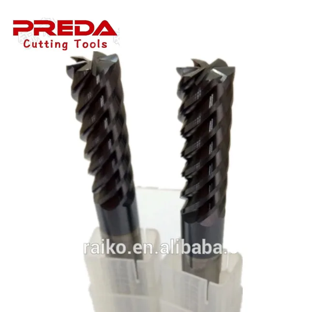 CNC Mills Cutting Tools 6 Flutes finishing Solid Carbide Square End Mill cutting tools ferramentas flat end mill