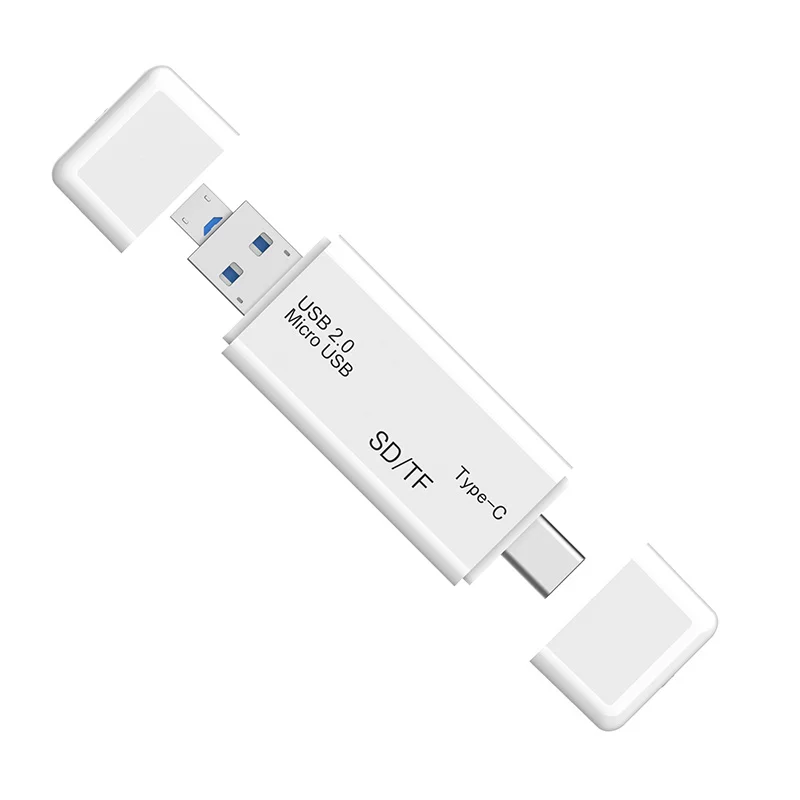  Новейший дизайн алюминий 3 в 1 TYPE-C USB3.0 HUB адаптер с Поддержка sd-карт и TF кард-ридер для системы