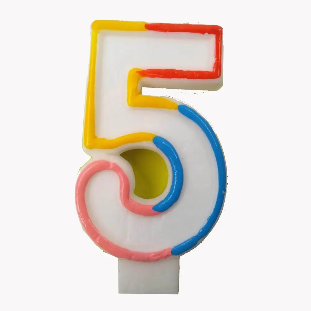 hot sale high quality custom number birthday candle