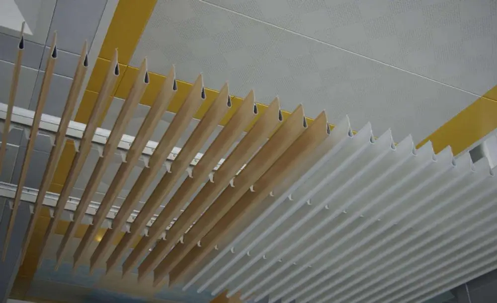 Aluminium blade ceiling aluminum baffle ceiling false ceiling