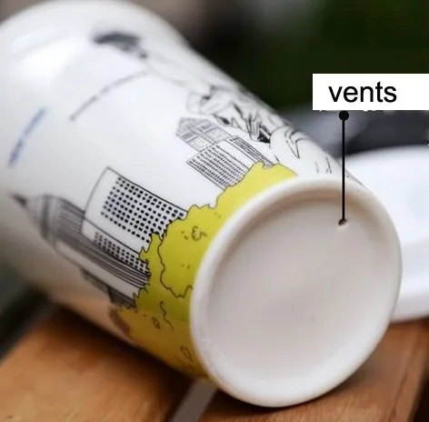 Пользовательские печати двойной стены кружка для путешествий кофе керамическая с силиконовой