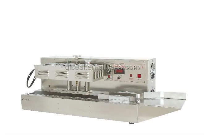 
automatic continuous band sealer machine for plastic bottle 
