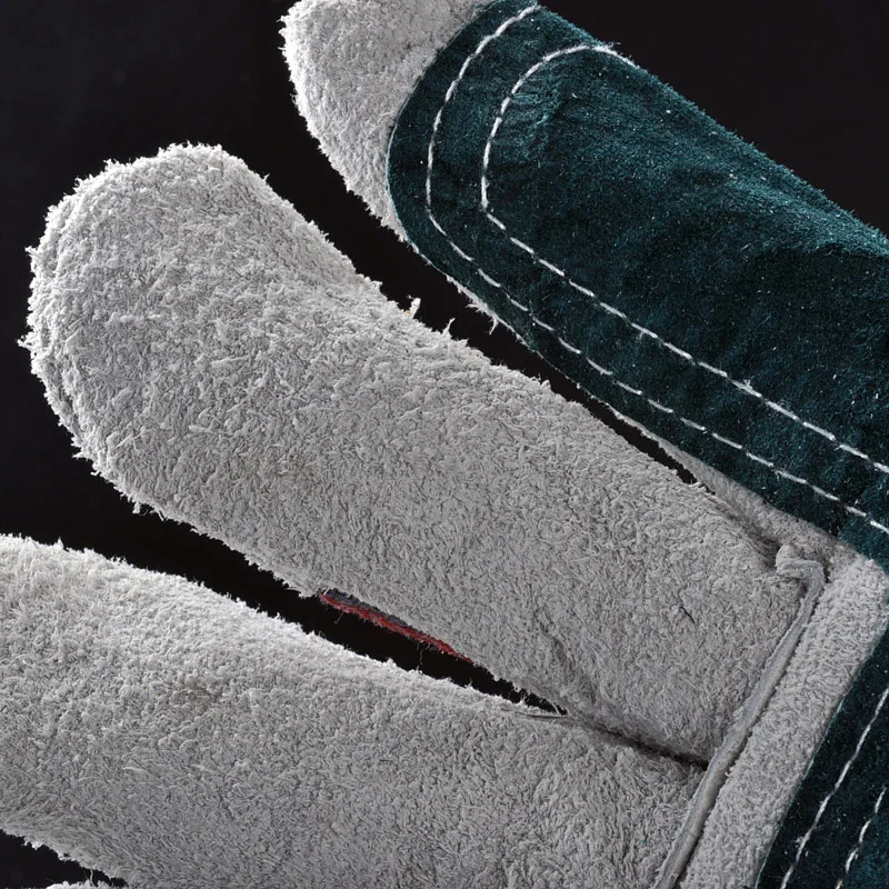 Hot Selling Durable Leather Hand Gloves With Cotton Back For Heavy Duty