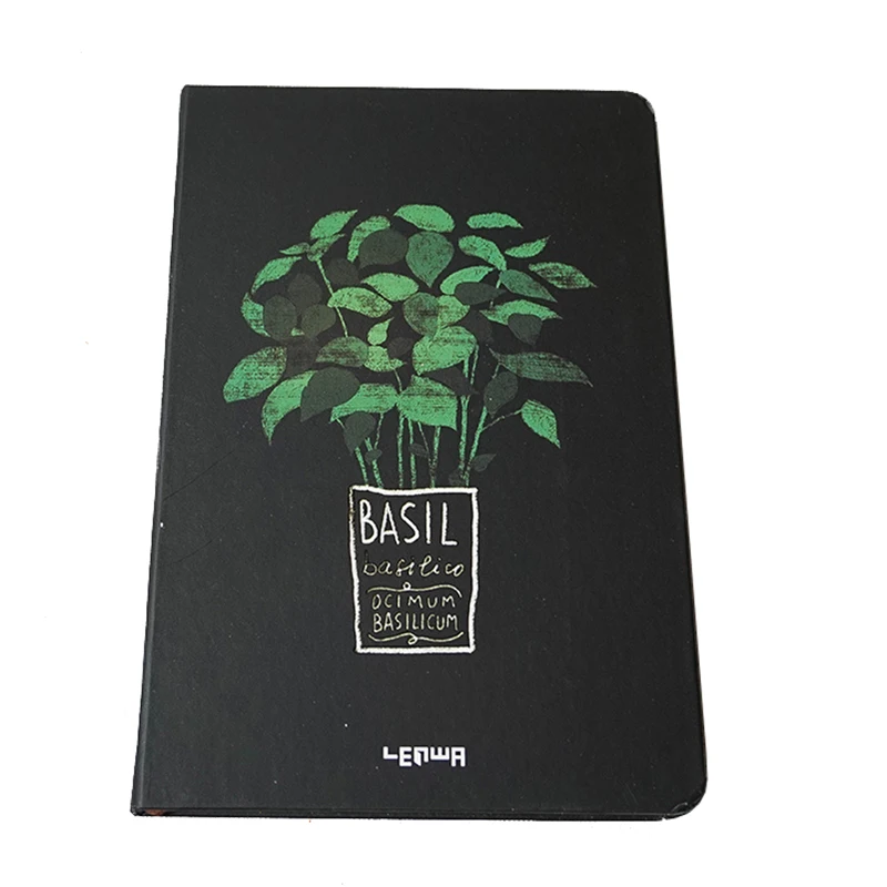 A3A4A5A6 Custom Material Custom Printing Debossed Logo Glod Edge Agenda Notebook with Envelop Pocket and Elastic Band