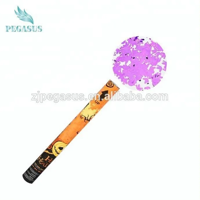 Fashion black party poppers halloween shooter confetti popper fireworks