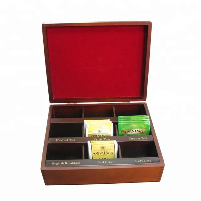 matte brown lacquer finish wooden tea box