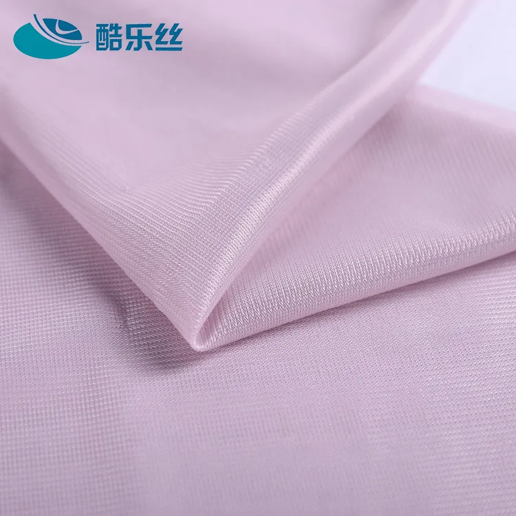 
factory custom garment suit lining 100% polyester interlock warp knitted fabric 