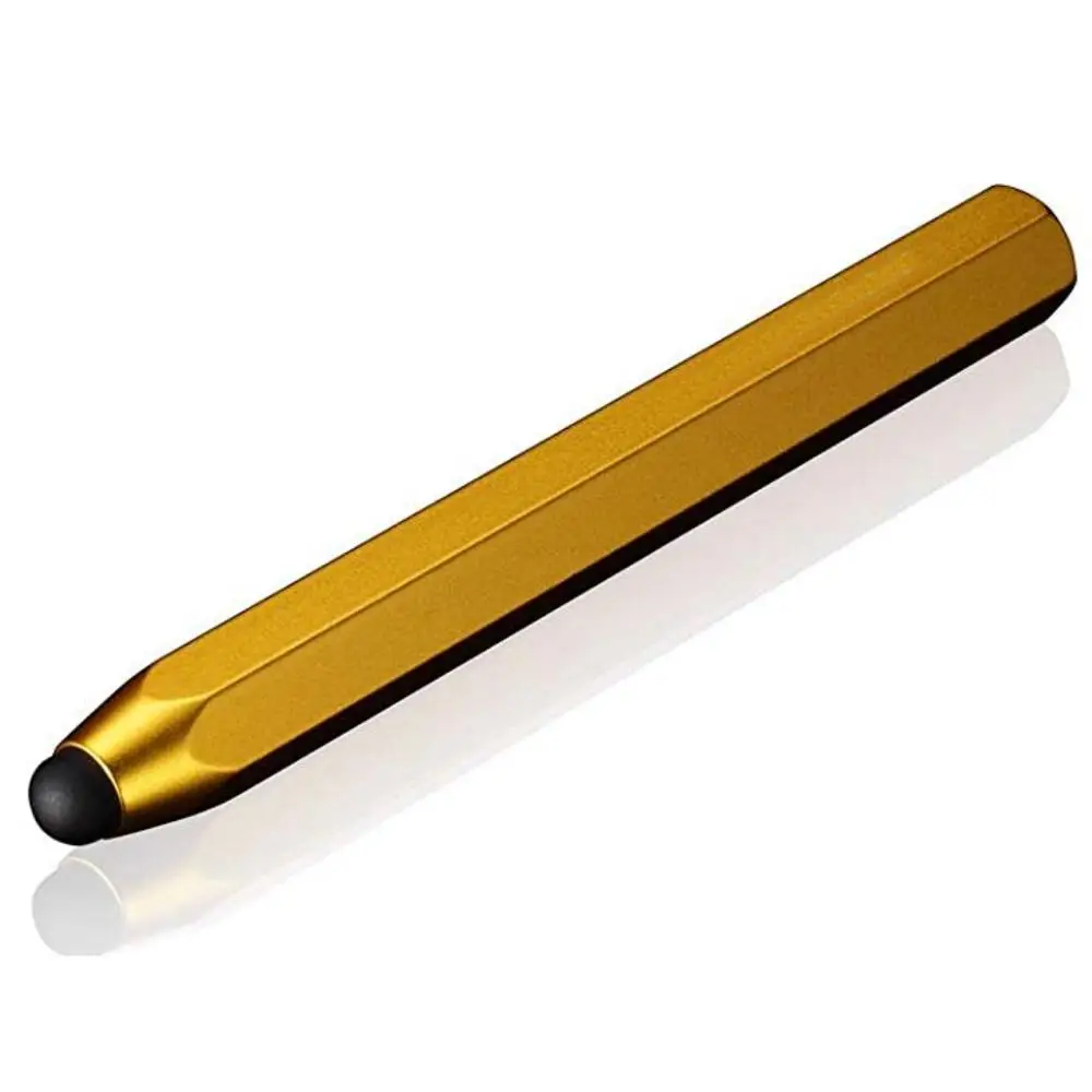 Mobile Phone Tablet Metal Touch Screen Pen Hexagon Aluminum Stylus for iPhone Samsung Smart Phone PAD Pen