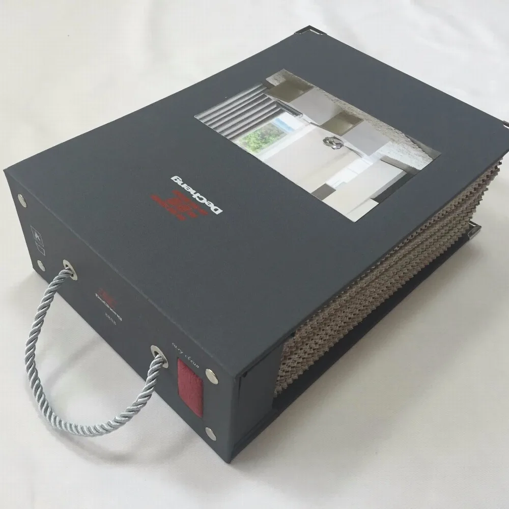 2016 New design curtain sample chrome catalogue book