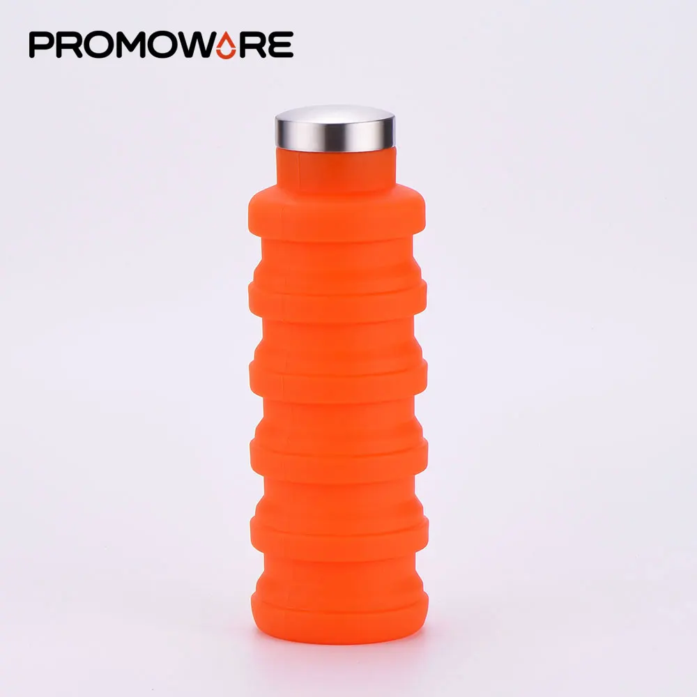 
Silicone Foldable Flask Folding Thermal Thermos for Camping 