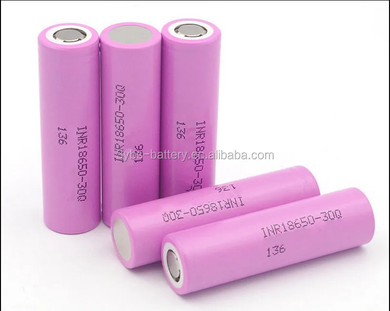 In stock 3.7V 3000mAh lithium ion battery cells 18650