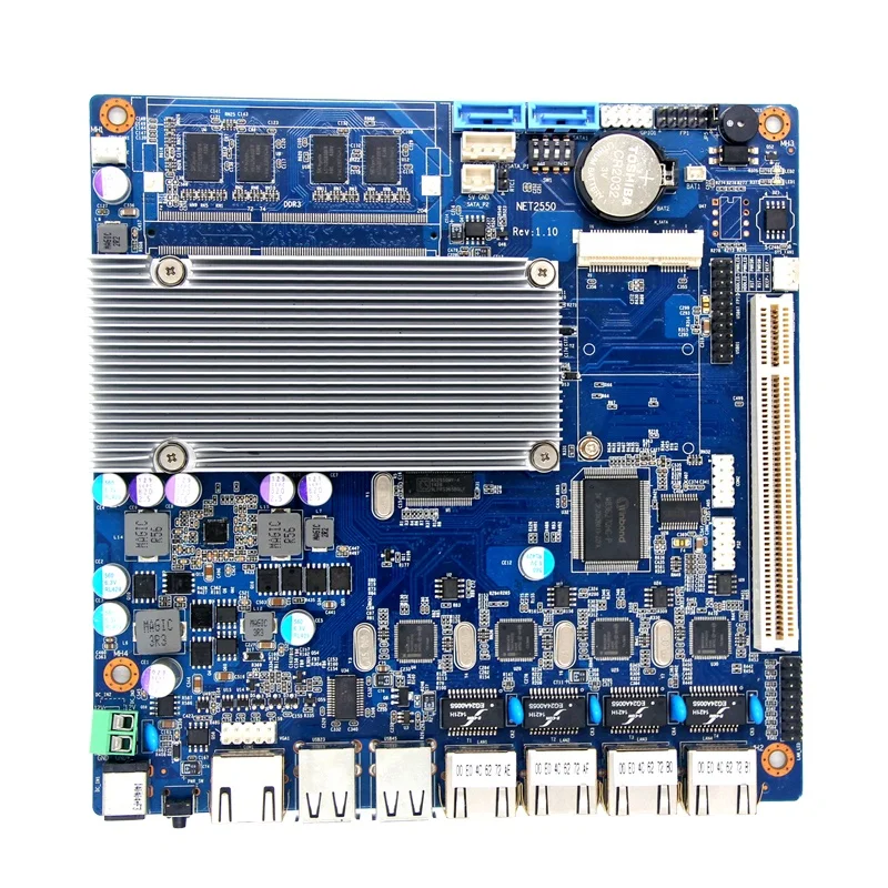 fanless 4 lan intel atom D2550 industrial mini itx firewall router server motherboard with onboard 4GB RAM