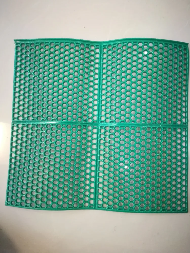 anti slip pvc floor mat Indoor outdoor hexagon PVC plastic garage floor mat