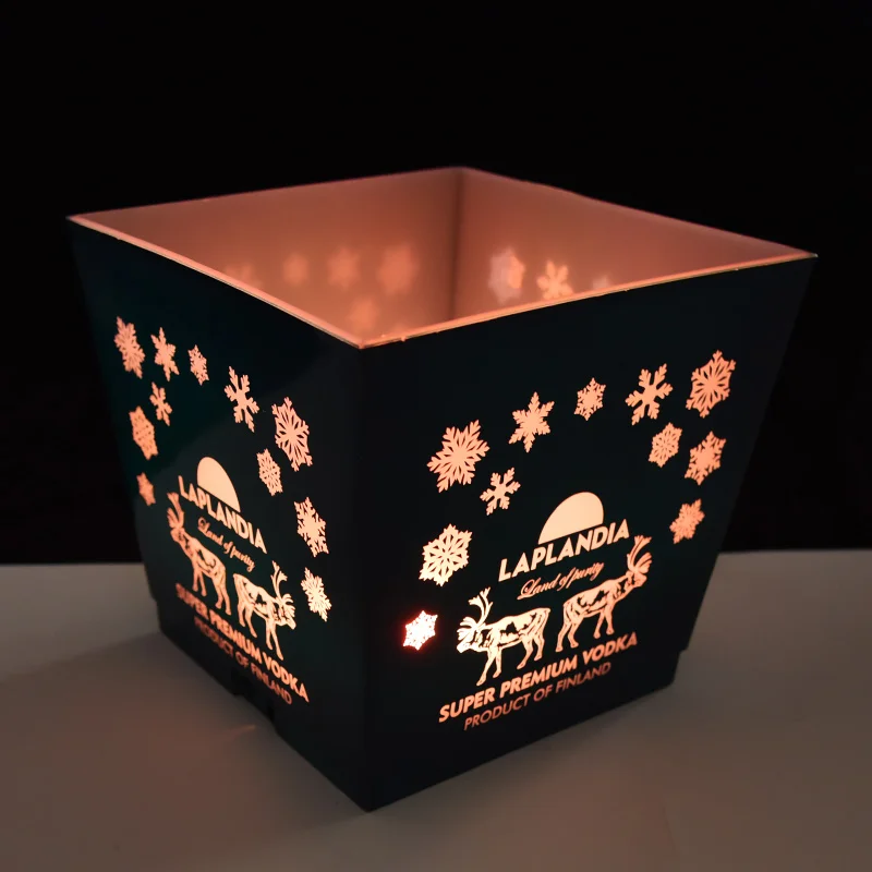 Best Cheap Square for Beer Wine Champagne Customized  Nightclub Modern Led Lights Ice Bucket