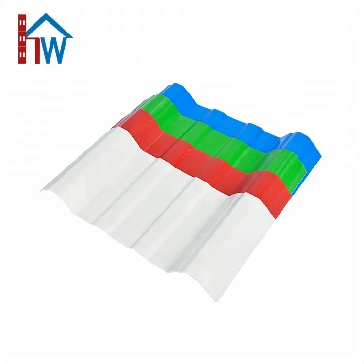 
Non asbestos waterproof corrugated plastic PVC roofing sheet building material 