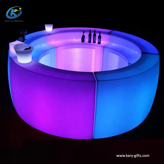 Modern LED Bar Furniture Glowing Bar Table Led Lighting Bar Counter