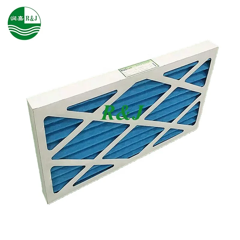 Cardboard pleated wire mesh disposable panel pre air filter