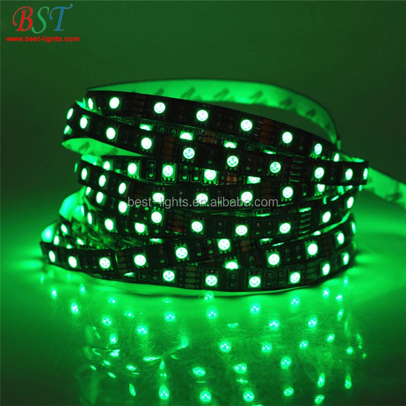 BLACK PCB BOARD 5050 LED STRIP RGB DC 12V 5M 60LED/M 300 LEDS SMD IP65 WATERPROOF FLEXIBLE LIGHT STRIPS