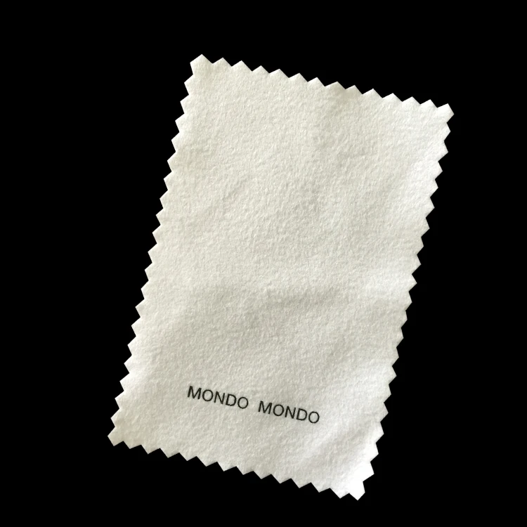 Individual paper envelope packed microfiber suede jewelry polishing cloths