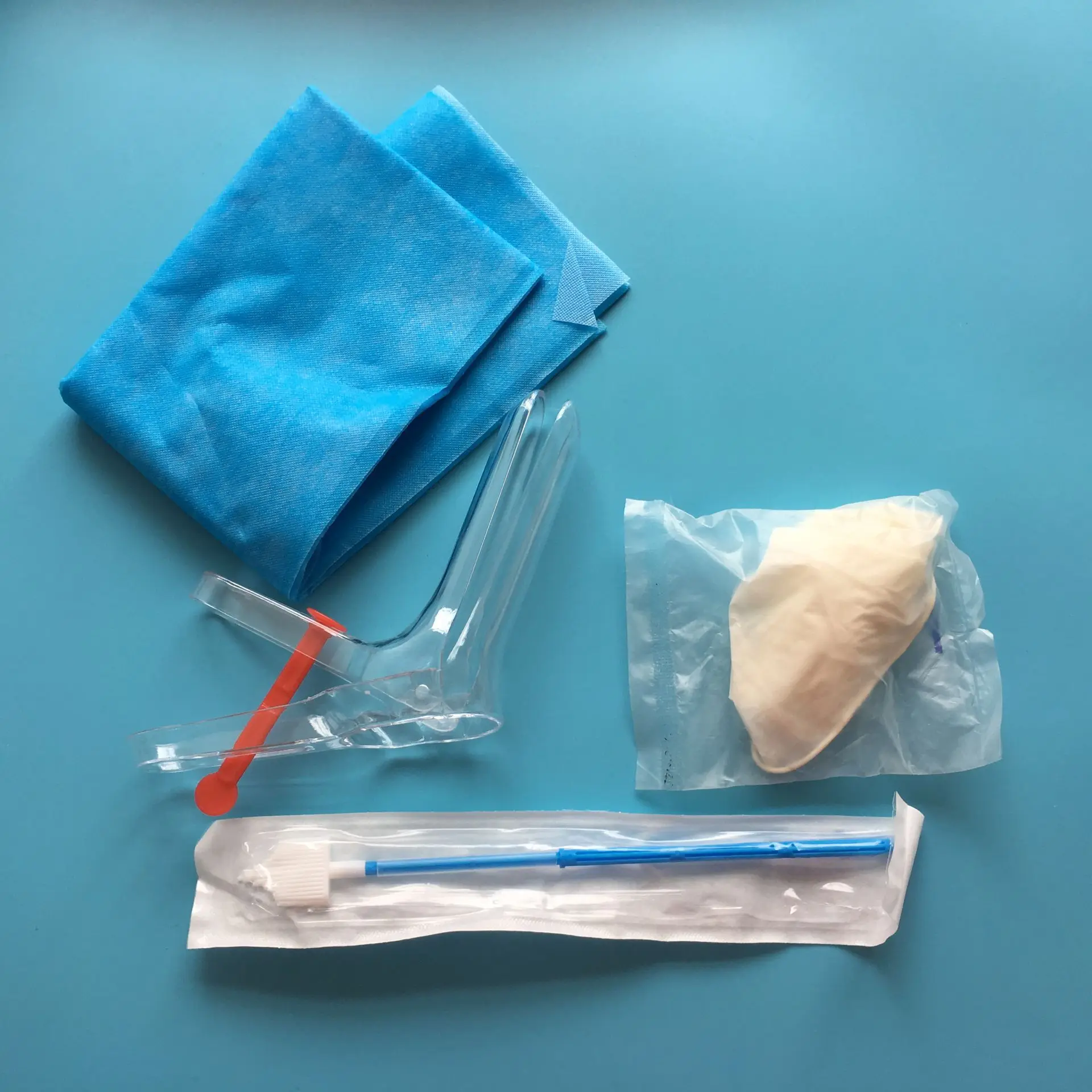 
factory sell gynecological operating kit including Surgical gloves Surgery mattress cervical dilator cervical smear good price 