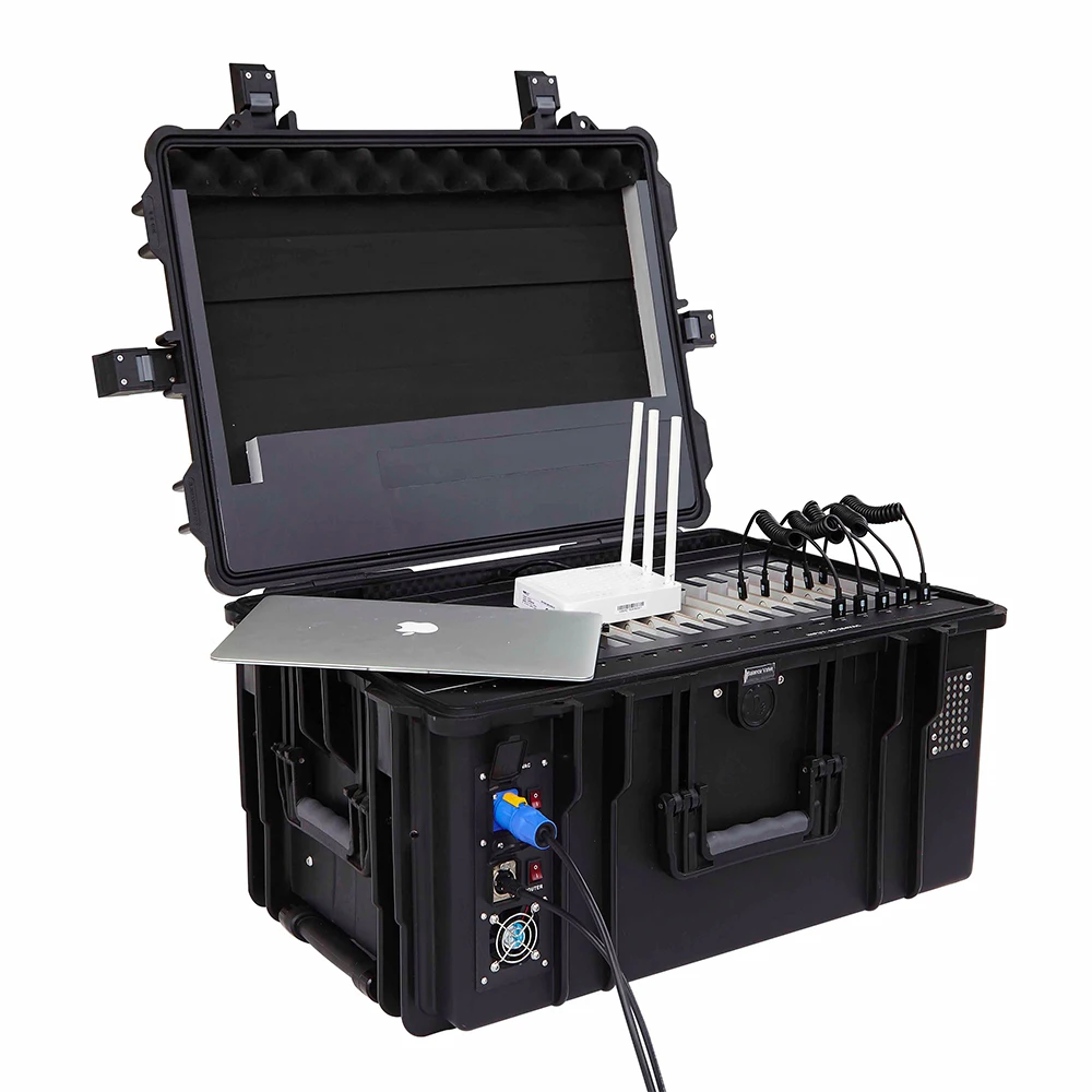 F2-20S 20 Ports Charging Cart with Sync for Education School Equipment