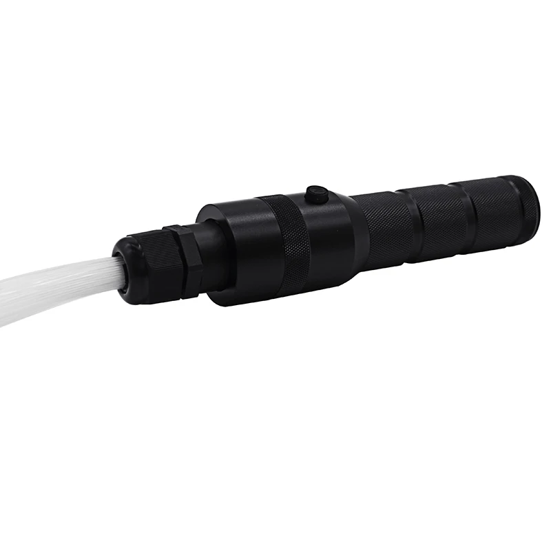 
High Quality Battery Operated LED RGB Fiber Optic Whip Light with End Glow Flashing Effect for Dance 