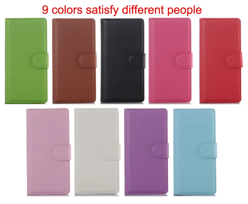 
Business Design PU Leather Flip Case With Card Slot Wallet Cover For Sony Xperia Z L36H 