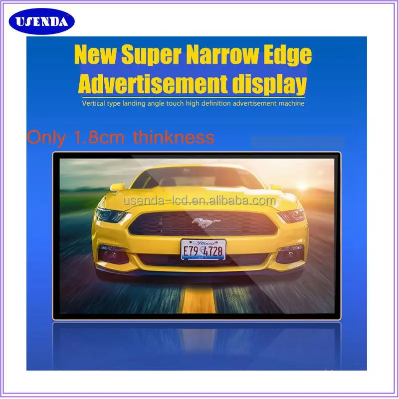 22 26 32 43 55 inch  LCD digital advertising display monitors wall mounted touch digital screen