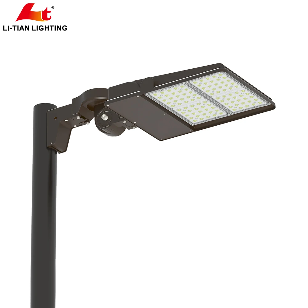 High Efficiency 240W LED Parking Lot Lights 130lm with Flexible up Down Left Right Rotatable Head Aluminum Body IP65 Road Use