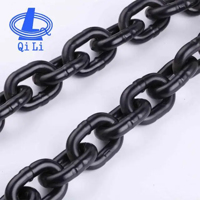 Black G100 Lifting Chains G80 Heavy Duty Load Lifting Chain