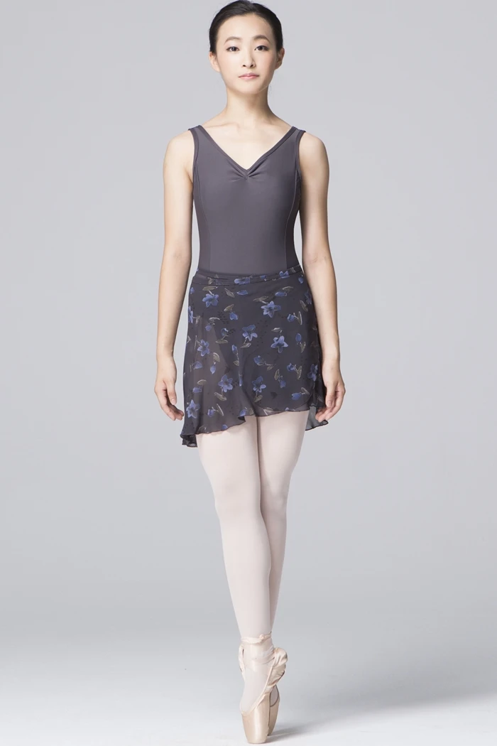 
Girls V neck front pinch floral lace ballet leotard girls dance wear 