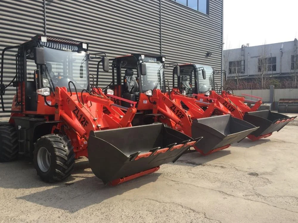 European Design 1.2 Ton Mini Wheel Loader With Wide Tyres