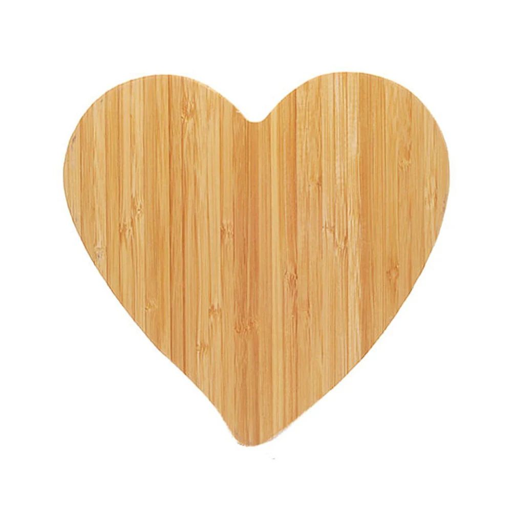 Best seller 2 Sets Heat Shape Bamboo Dinnerware Wood Plates for food snacks sugar