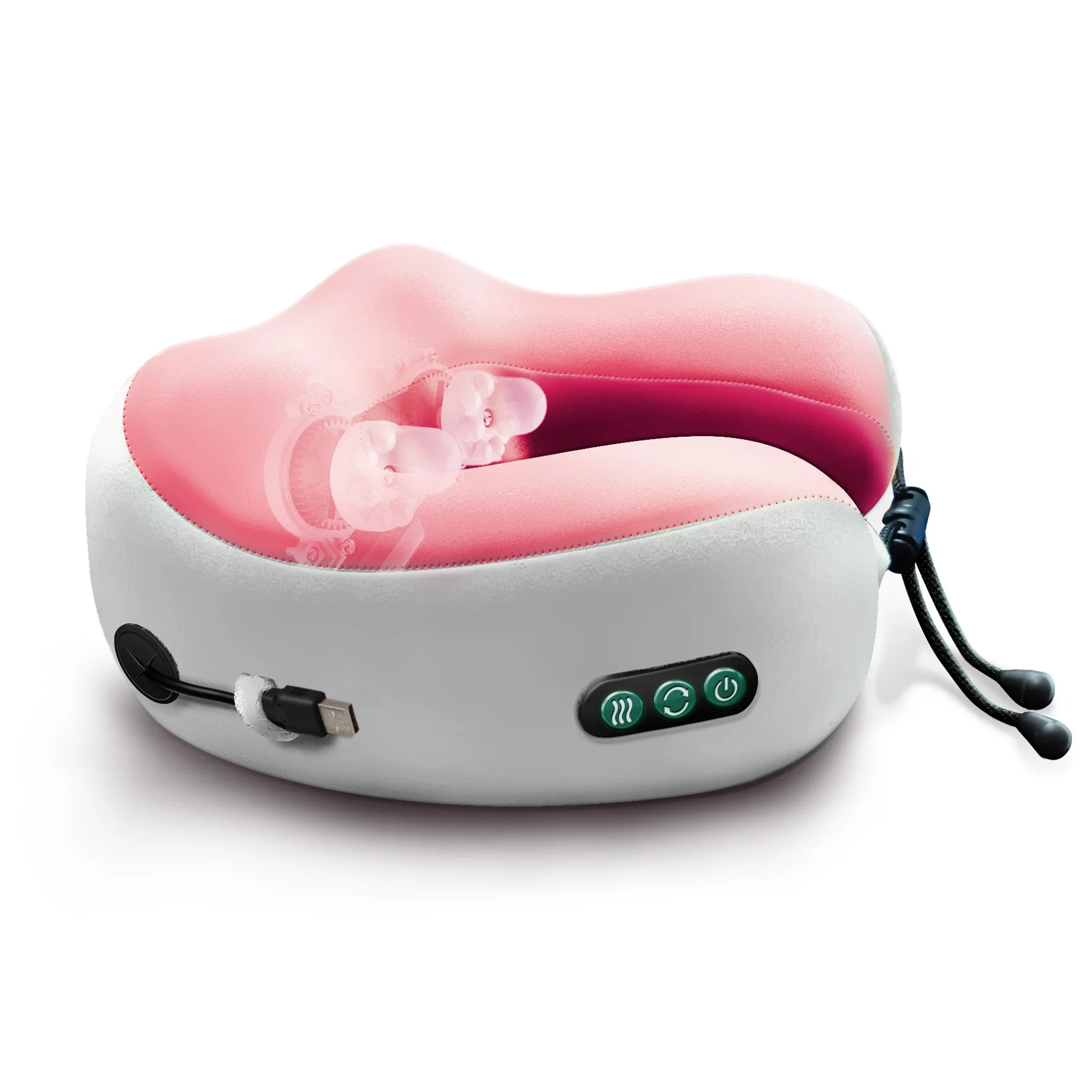 GUOHENG Travel Commercial Portable U - Shaped Vibration Travel Pillow Neck Massage 2022 Guoheng Wholesale Business Wireless Portable