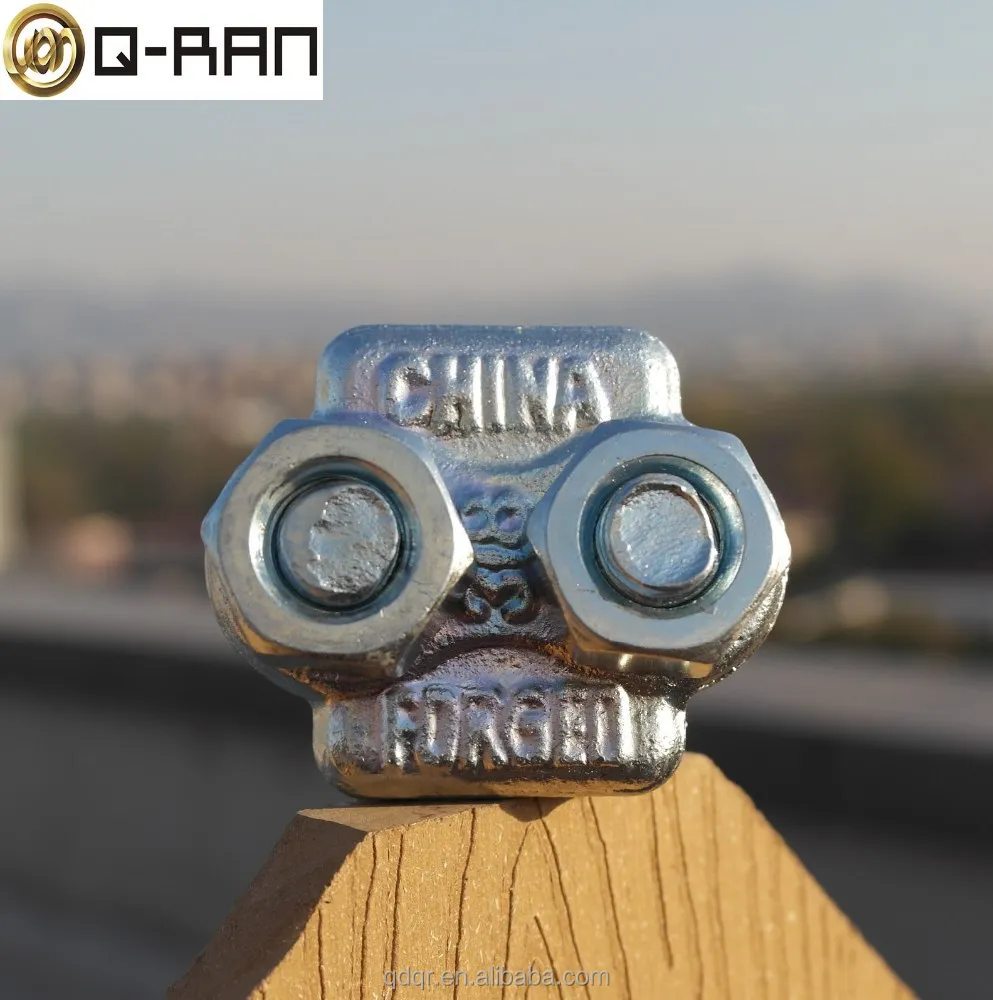 Galvanized U Bolt Cable Clamp Drop Forged Wire Rope Clip