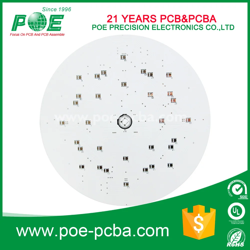Автомобиль Свет Круглые СВЕТОДИОДНЫЕ PCB 94v0 PCB Алюминия