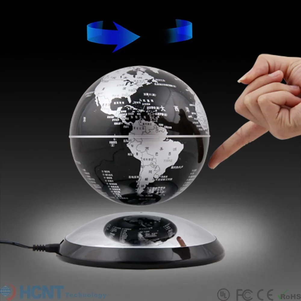 
Wholesale magnetic floating virtual world map globe for birthday gift 