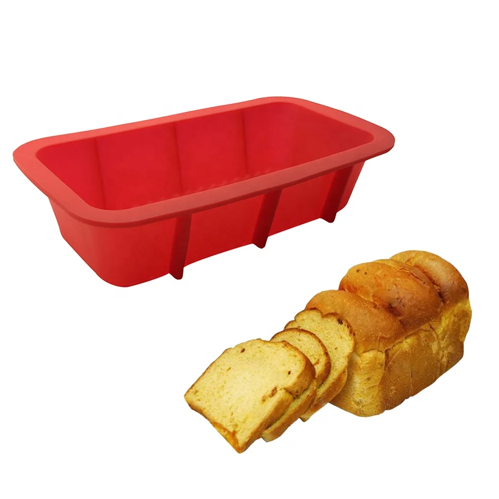 Benhaida Food Grade Silicone Cake Tool Set of 4 nonstick Silicone loaf Set of 4 mold