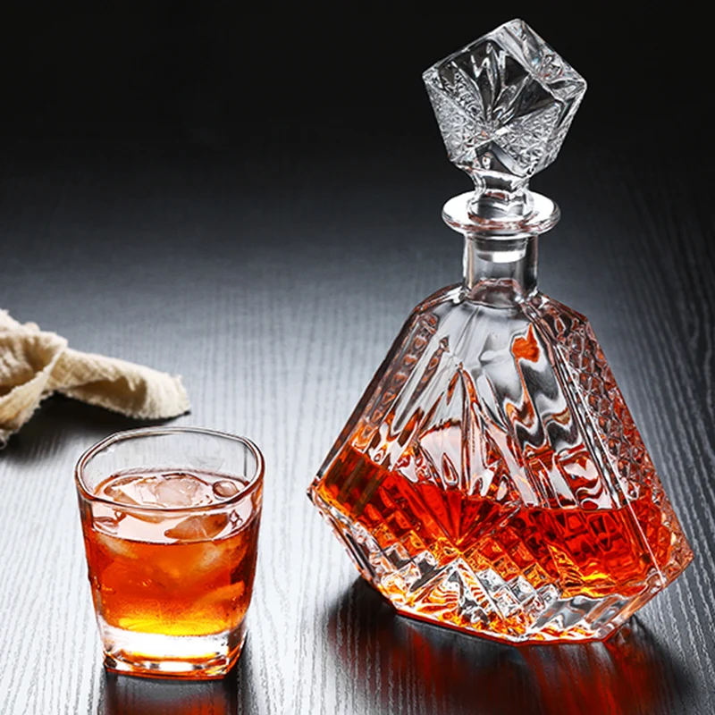 Хит продаж, роскошная Бутылка для виски в форме бриллианта на заказ