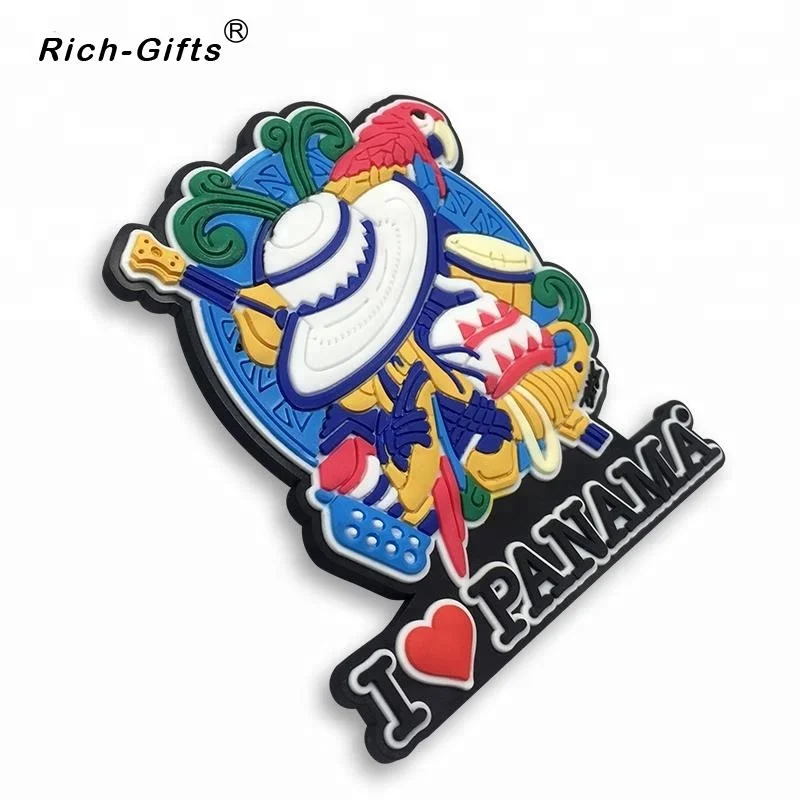 Panama Customized Logo Soft Rubber Fridge Magnet